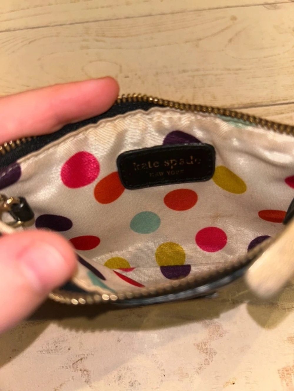 Mini Black Kate Spade Pouch - Picture 4 of 6